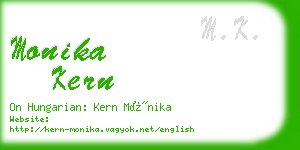 monika kern business card